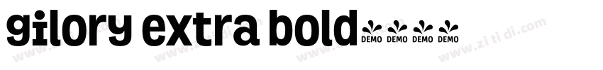 gilory extra bold字体转换